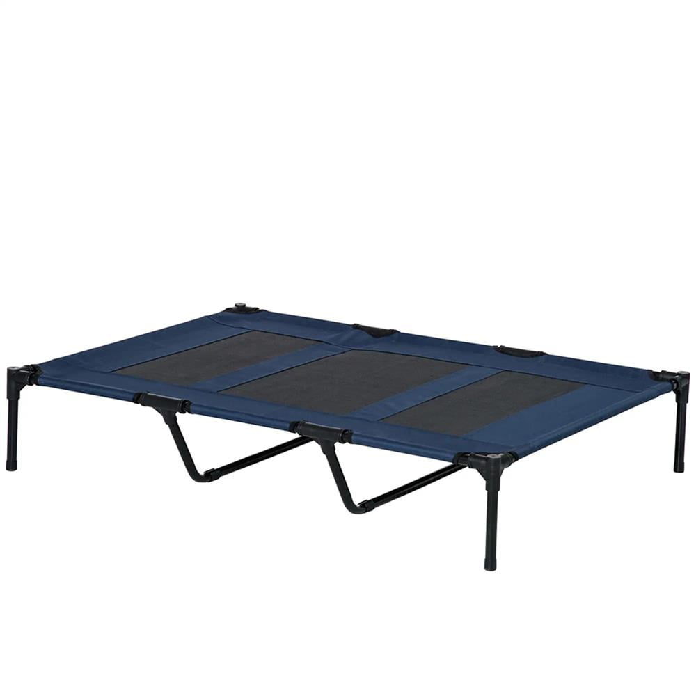 GVN 48" x 36" Elevated Breathable Dog Bed w/ Carry Bag Dark Blue