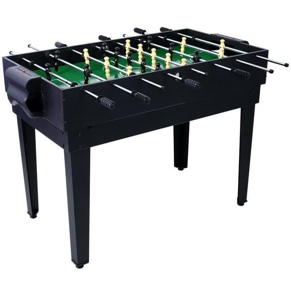 GVN 5-In-1 Multi-Game Table - Billiards, Push Hockey, Foosball, Ping Pong, And Basketball Black/Blue
