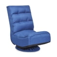 thumbnail image 1 of GVN 5-Position Folding Floor Gaming Chair-Navy, 1 of 1