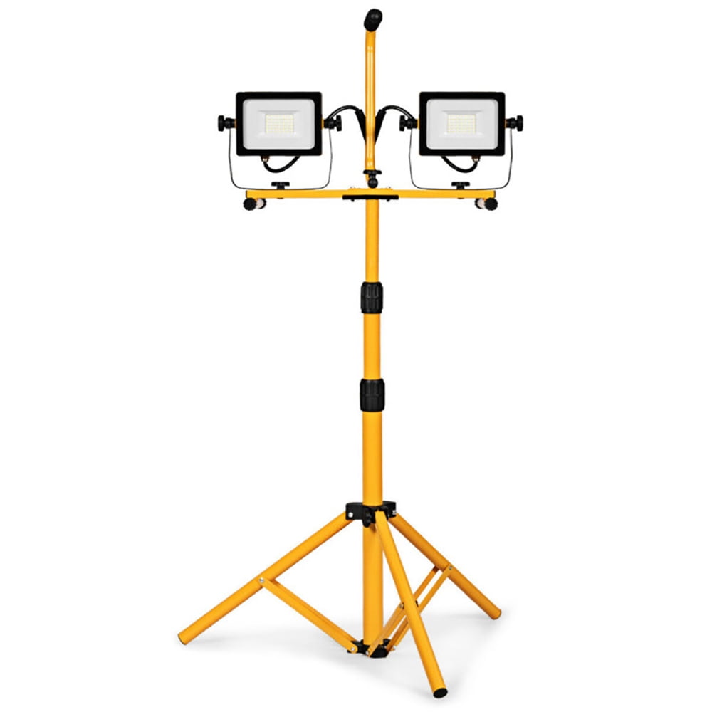 GVN 60W 6000 lm LED Work Light with Metal Tripod Stand, Lumen Work Lights with Stand GVN 60W 6000 lm LED Work Light with Metal Tripod Stand, Lumen Work Lights with Stand