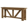 thumbnail image 1 of GVN 70.9Inch Solid Wood 2-Tier Console Table, Entryway Table with Storage, Display Shelf for Living Room, Hallway, Foyer, Rustic Brown, 1 of 3