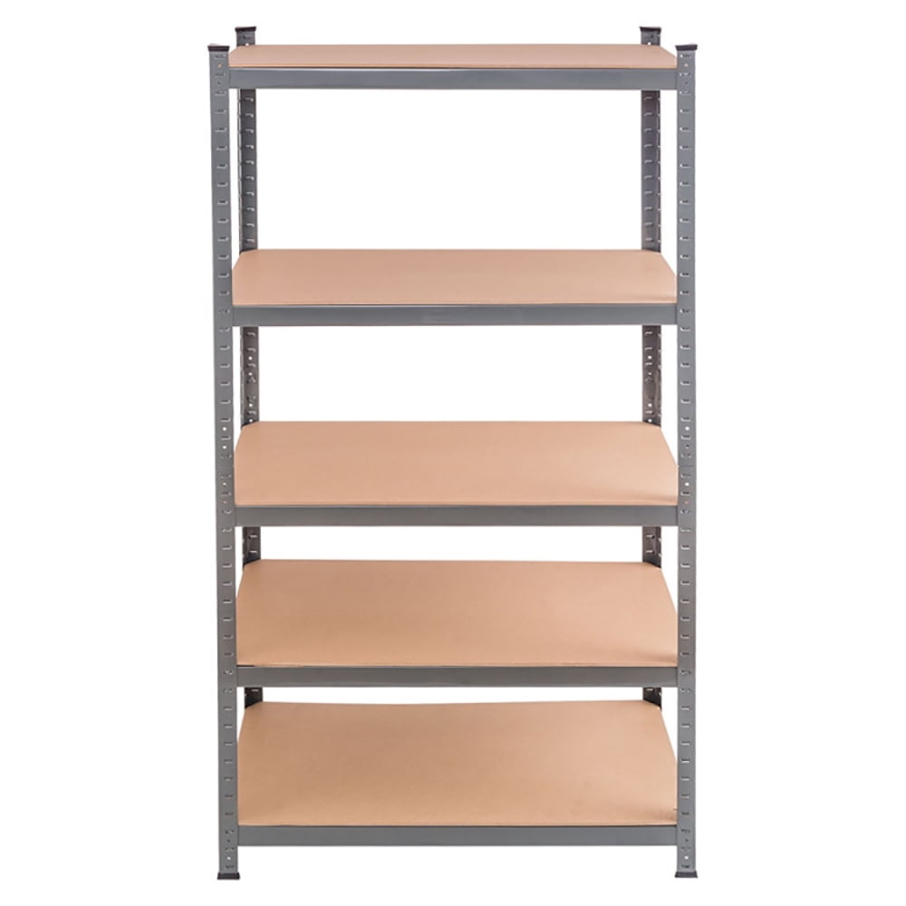 GVN 71 inch Heavy Duty Steel Adjustable 5 Level Storage Shelves-Gray, Heavy Duty Garage Shelves Metal Organizer Utility Rack GVN 71 inch Heavy Duty Steel Adjustable 5 Level Storage Shelves-Gray, Heavy Duty Garage Shelves Metal Organizer Utility Rack