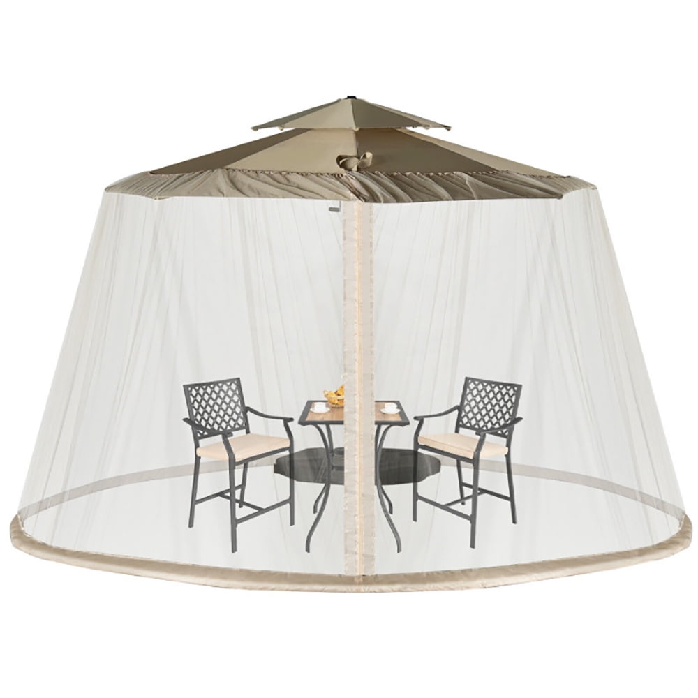 GVN 8-12 Feet Patio Umbrella Table Mesh Screen Cover Mosquito Netting-Beige, Outdoor Table Umbrella, Outdoor Umbrella, Market Umbrella for Outdoor Patio Backyard Garden Lawn Sun Shade GVN 8-12 Feet Patio Umbrella Table Mesh Screen Cover Mosquito Netting-Beige, Outdoor Table Umbrella, Outdoor Umbrella, Market Umbrella for Outdoor Patio Backyard Garden Lawn Sun Shade