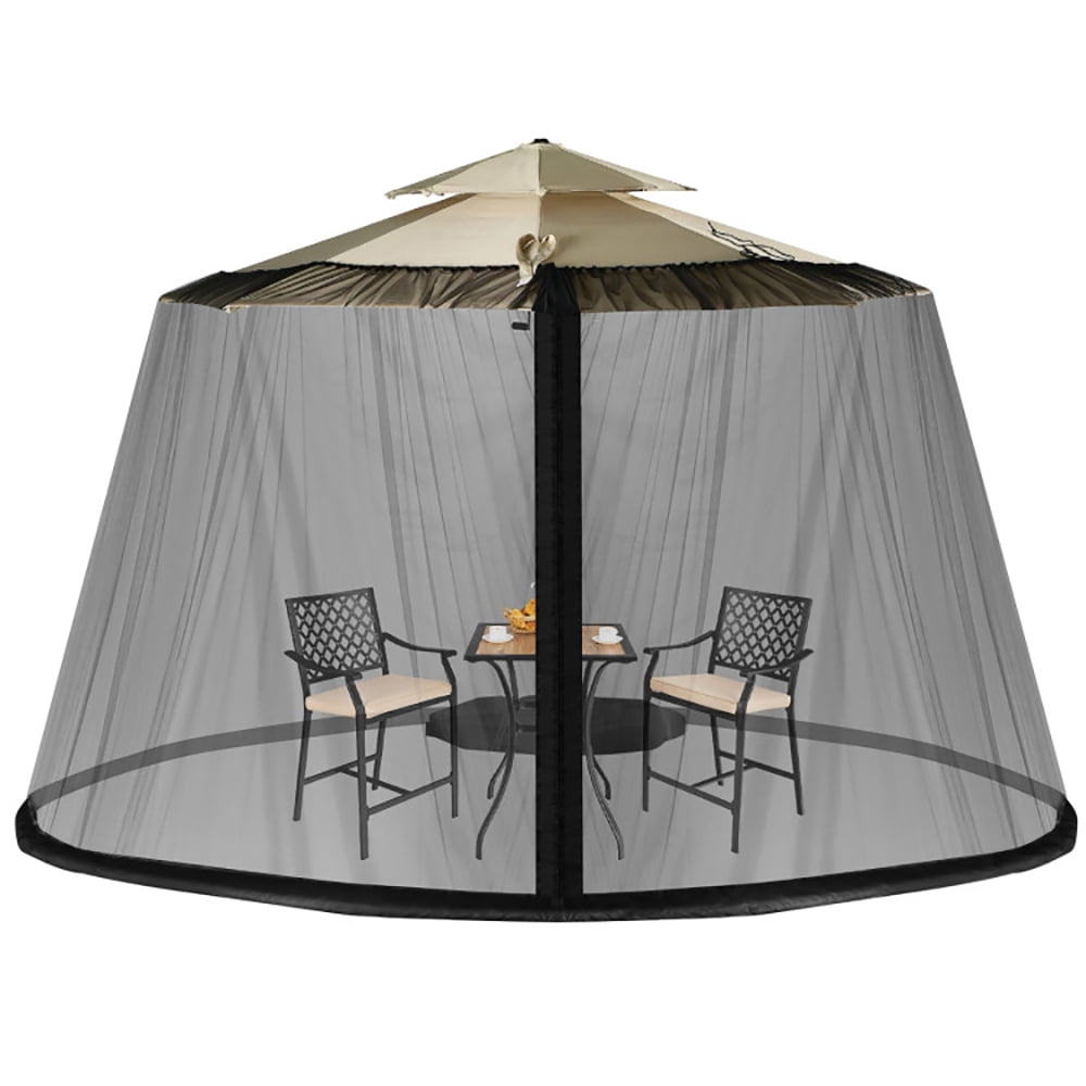 GVN 8-12 Feet Patio Umbrella Table Mesh Screen Cover Mosquito Netting-Black, Outdoor Table Umbrella, Outdoor Umbrella, Market Umbrella for Outdoor Patio Backyard Garden Lawn Sun Shade GVN 8-12 Feet Patio Umbrella Table Mesh Screen Cover Mosquito Netting-Black, Outdoor Table Umbrella, Outdoor Umbrella, Market Umbrella for Outdoor Patio Backyard Garden Lawn Sun Shade