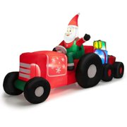 GVN 9 Feet Long Christmas Inflatables Santa Claus Decoration with Gifts