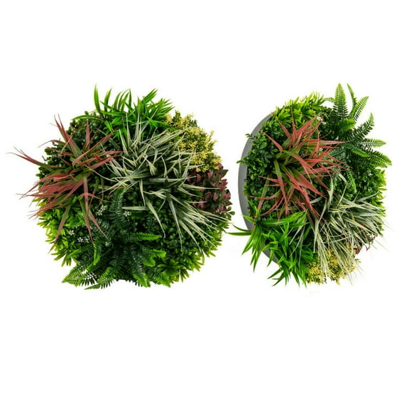 GVN Artificial Plant,Greenery Decor,2 Pack Square Framed Artificial Foliage Wall Art