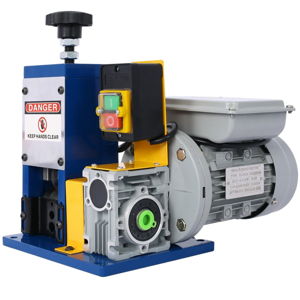 GVN Automatic Wire Stripping Machine For 0.06"-1" Copper Wires, Motorized Wire Stripper Tool For 7/0-15 Awg Scrap Electrical Wire Recycling