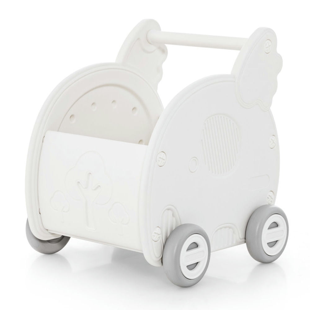 GVN Baby Walker Push Toy with Handle for Boys Girls of 3+ Years Old-White, Walker Baby for Boys Girls Babies GVN Baby Walker Push Toy with Handle for Boys Girls of 3+ Years Old-White, Walker Baby for Boys Girls Babies