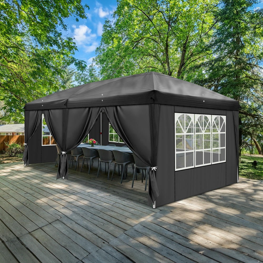 GVN Backyard Garden Canopy, Camping Canopy Screen Tent,3 x 6m Four ...