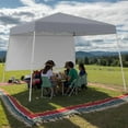 thumbnail image 1 of GVN Backyard Garden Canopy, Camping Canopy Screen Tent,8 X 8 Feet Pop up Canopy Tent with 1 Sidewall and Portable Backpack-Gray, 1 of 10