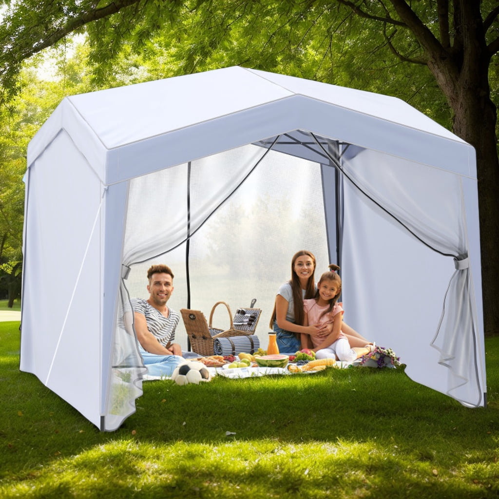 GVN Backyard Garden Canopy, Camping Canopy Screen Tent,Pop up Canopy ...