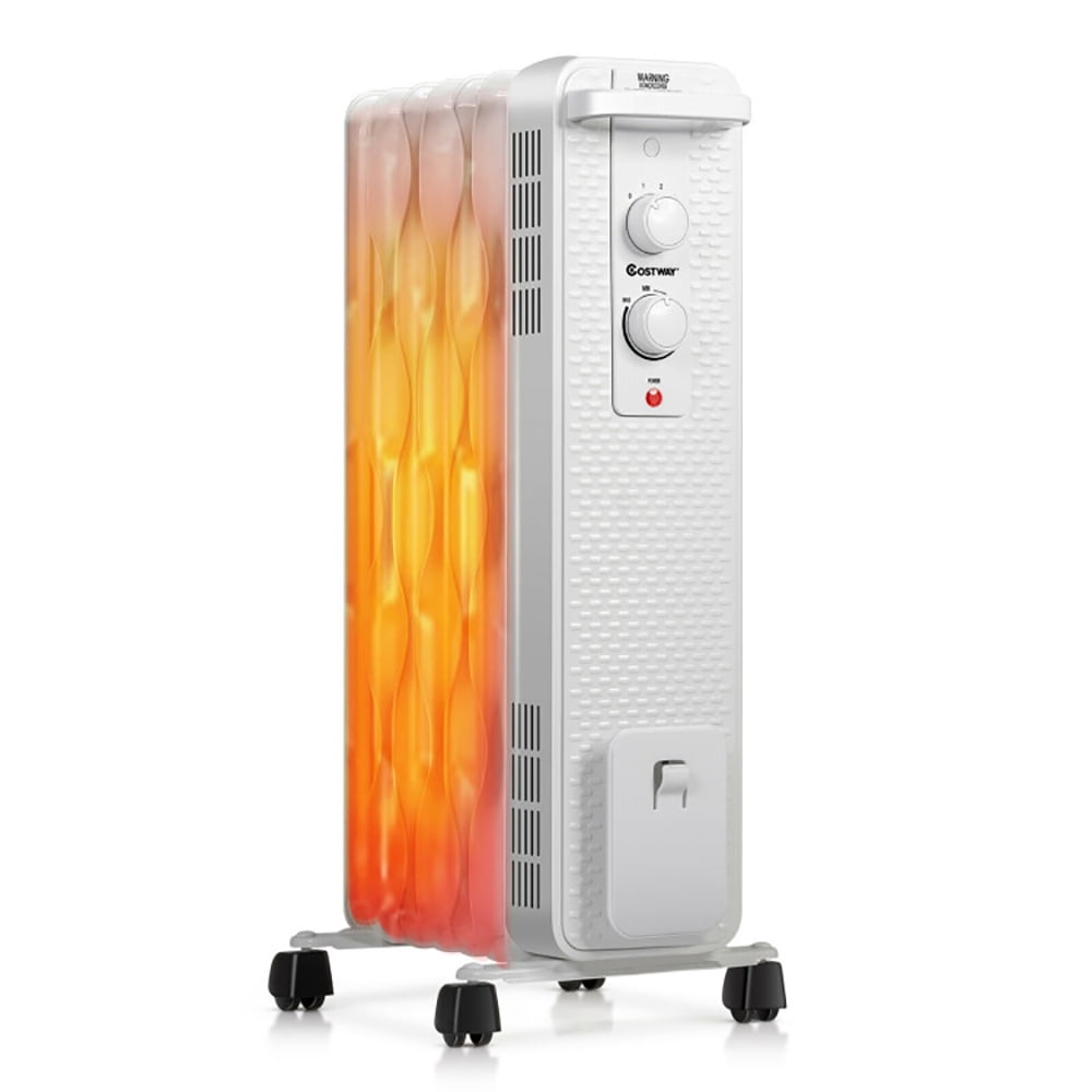 GVN Bedroom Safe Quiet Room Heater,Space Heater,1500 W Oil-Filled ...