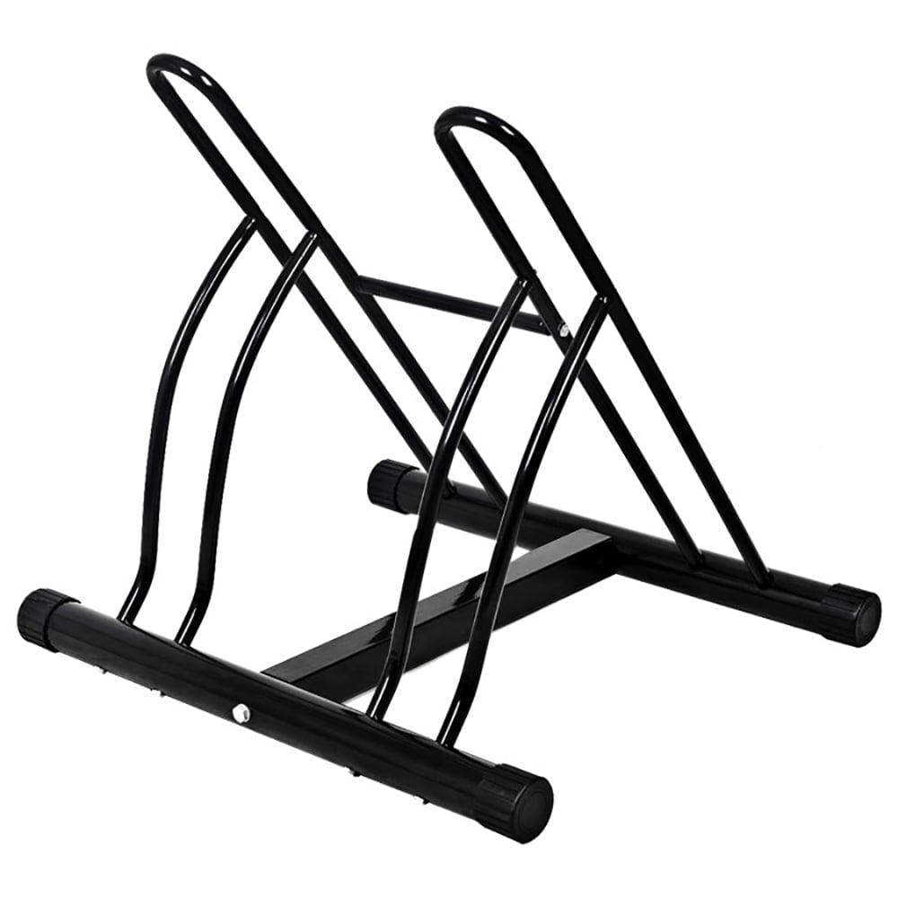 GVN Bike Stand Cycling Rack Floor Storage Organizer for 2-Bicycle, Bike Floor Stand