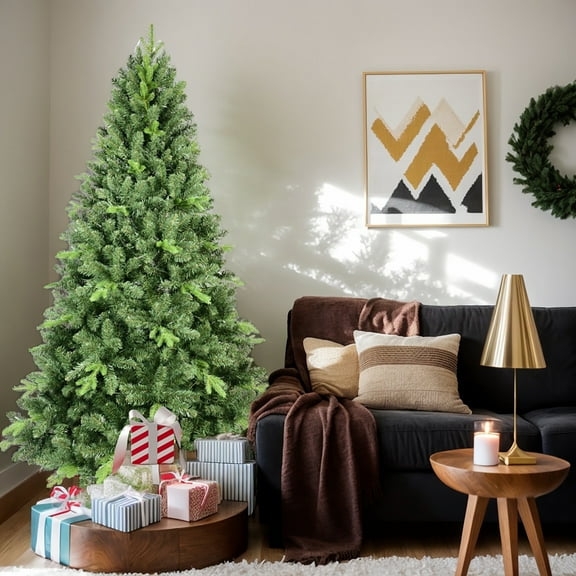 GVN Christmas Tree, Modern Christmas Tree,Artificial 4Ft Green Christmas Tree with 636Pvc/Hard Needle Mixed Branch Tips