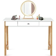 GVN Computer Desk Laptop PC Writing Table Makeup Vanity Table, Desk for Bedroom, Gaming Computer Desks for Study,Working,Writing