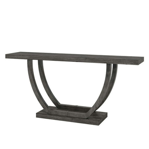 GVN Console Table, Entryway Table, 63" Farmhouse Console Table, 2-Tier Entryway Sofa Table