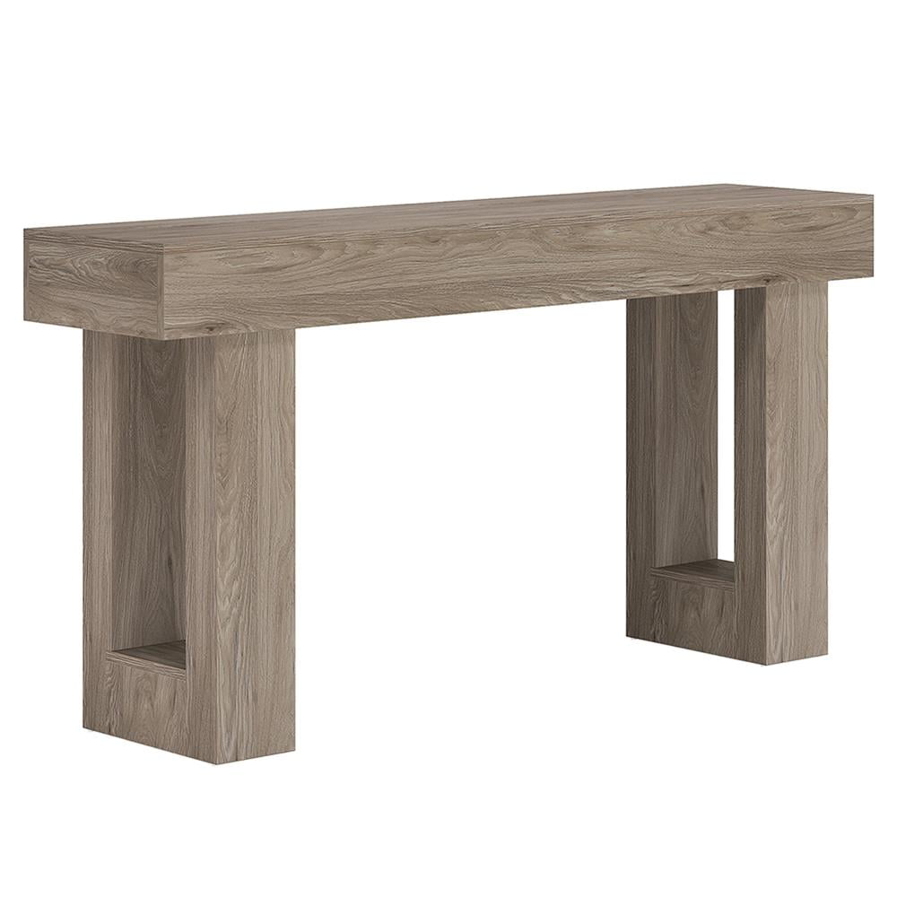 GVN Console Table, Entryway Table, 63-Inch Console Table, Farmhouse Wooden Sofa Table Entryway Table,Grey