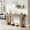 thumbnail image 1 of GVN Console Table, Entryway Table, 63 Inches Farmhouse Console Table – Extra Long Narrow Sofa Table Behind Couch, Grey, 1 of 9