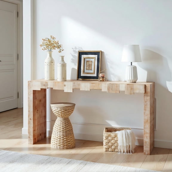 GVN Console Table, Entryway Table, Modern Rustic Console Table, 71" Entryway Table for Hallway, Living Room, or Foyer