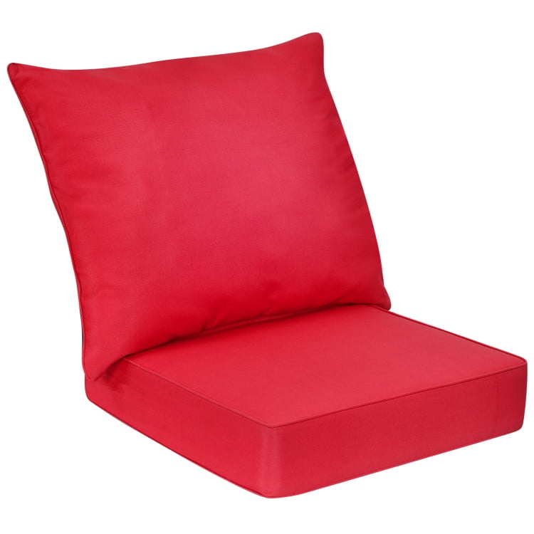 GVN Deep Seat Chair Cushion Pads Set with Rope Belts for Indoor and Outdoor-Red, Kitchen Chair Cushions, Dining Chair Pads GVN Deep Seat Chair Cushion Pads Set with Rope Belts for Indoor and Outdoor-Red, Kitchen Chair Cushions, Dining Chair Pads
