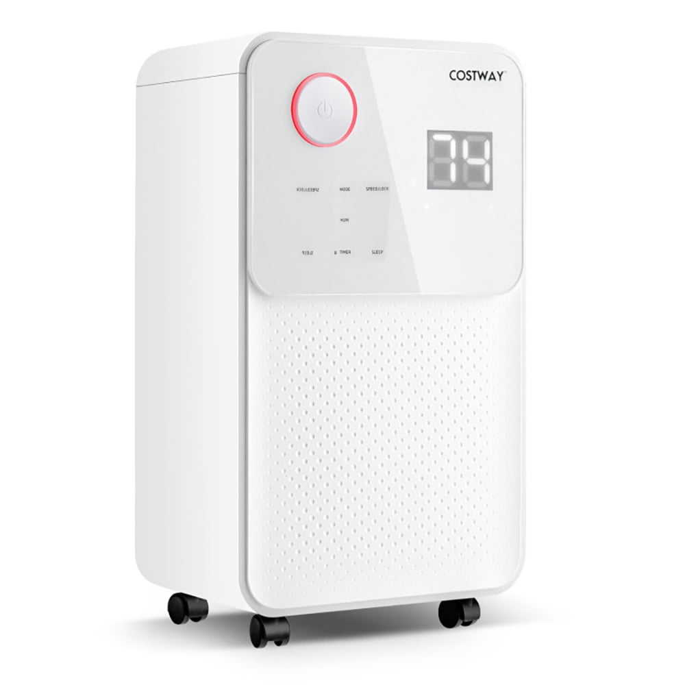 GVN Dehumidifier, Bedroom Dehumidifiers, Small Dehumidifiers,32 Pints 2000 Sq. Ft Dehumidifier for Home and Basements with 3-Color Digital Display-White