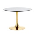 thumbnail image 1 of GVN Dining Room Table,Dining Table,Living Room Dining Table, White Round Table With Gold Legs 80Cm For Kitchen, Dining Room, Living Room, 1 of 5