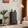 thumbnail image 1 of GVN Dresser, Chest of Drawers,4 Drawers Dresser, Chest of Drawers with Metal Frame and Wood Top, Gray, 1 of 7