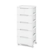 GVN Dressers & Chests,Rolling Storage Cabinet with Universal Wheels and 5/6/7 Drawers-6-Drawer