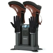 GVN Electric Shoe Boot Dryer 4 Shoes with 180 Mins Timer Ozone Disinfection-Gray