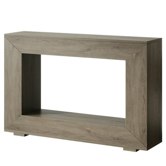 GVN Entryway Table, Side Table, Display Table,Farmhouse Console Table, 47" Wood Entryway Sofa Table with Storage, Gray