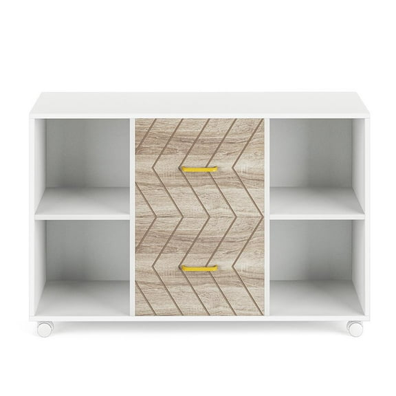 GVN File Cabinet, Office Filing Cabinet,2-Drawer File Cabinet, Large Mobile Filing Cabinet for Letter Size,White