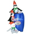 thumbnail image 1 of GVN Inflatables Decoration,Blow Up Funny Decorations,Inflatable Chritmas Penguin, 1 of 6