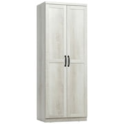 GVN Kitchen Pantry,63" 2-Door Kitchen Pantry, Freestanding Storage Cabinet with 5-tier Shelving and 2 Adjustable Shelves, Antique White