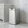 thumbnail image 1 of GVN Kitchen Trash Can,13.2 Gal Slim Kitchen Trash Can with Wing Lids and Stainless Steel Frame, 1 of 9