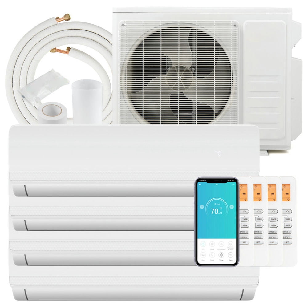 GVN Mini Split Air Conditioner, AC Unit Kit,36000 BTU 4 Zone 19 SEER2