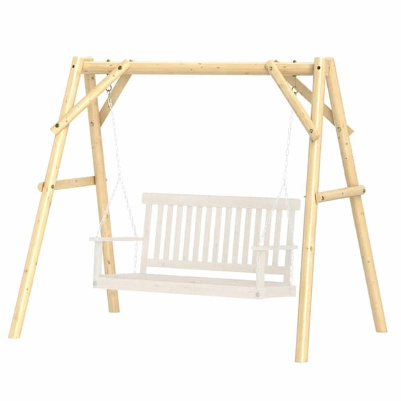 GVN Outdoor Porch Swings,Hanging Porch Swings,660 lbs Porch Swing Frame, A-Frame Hanging Chair Stand Only for DIY Painting, Swing Chair Stand for Backyard, Patio, No Seat