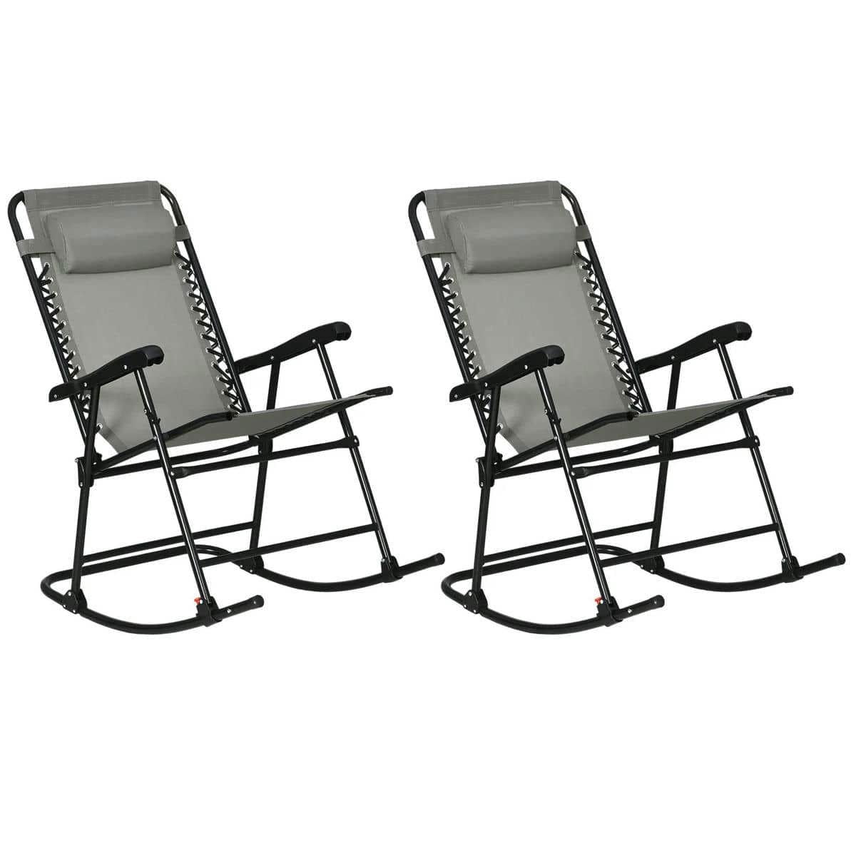 Garden Rocker Machine GVN Outdoor Rocker Chair, Rocking Chair,Outdoor Rocking Chair Set of 2 ...