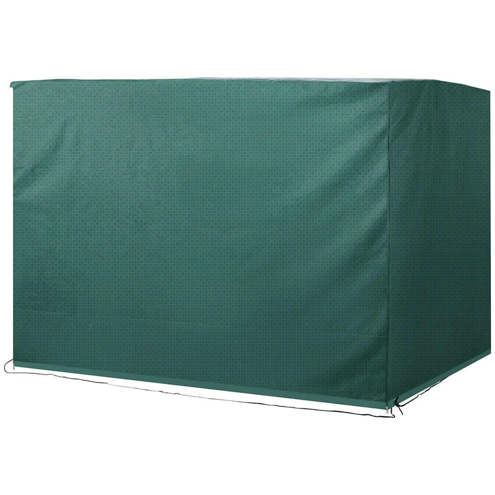 GVN Patio Furniture Cover, Outdoor Swing Cover,3-Seater Patio Swing Cover, Outdoor Garden Protection Hammock Cover Waterproof, Dark Green