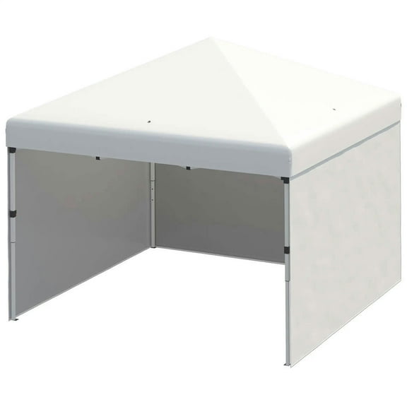 GVN Patio Garden Pergola, Pergola Canopy,10' x 10' Pop Up Canopy Tent with 3 Sidewalls, Leg Weight Bags and Carry Bag, Cream