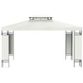 thumbnail image 1 of GVN Patio Garden Pergola, Pergola Canopy,13' x 10' Patio Gazebo Outdoor Canopy Shelter w/ Double Vented Roof, Cream White, 1 of 10