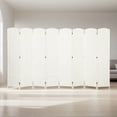 thumbnail image 1 of GVN Privacy Panels Decorative Privacy Fence,Folding Room Divider Screen 8 Panel 5.6' Tall Privacy Screen Freestanding Room Partition, White, 1 of 7