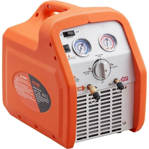 GVN Refrigerant Recovery Machine, Recovery Machine,3/4 HP Refrigerant Recovery Machine - Portable AC Recovery Machine with High Pressure Protection