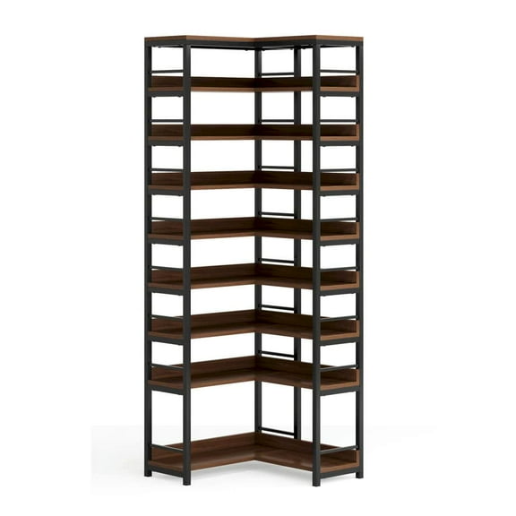 GVN Shoes Cabinet, Shoe Tower Shelf Storage Stand,Shoe Rack,9-Tier Corner Shoe Rack, Freestanding Shoe Storage Shelf