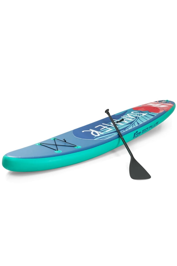 Soft Top Surfboard, Small Surfboard,10 Feet Inflatable Stand Up Paddle Board with Backpack Leash Aluminum Paddle-M