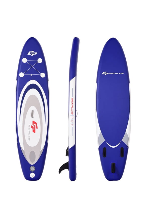Soft Top Surfboard, Small Surfboard,11 Feet Adjustable Inflatable Stand up Paddle SUP Surfboard with Bag