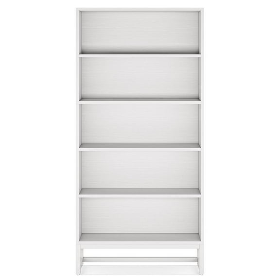 GVN Storage Shelves, Bookshelf Stand,70.8" Bookcase, Large Bookshelf Organizer with 5-Tier Storage Shelves,White