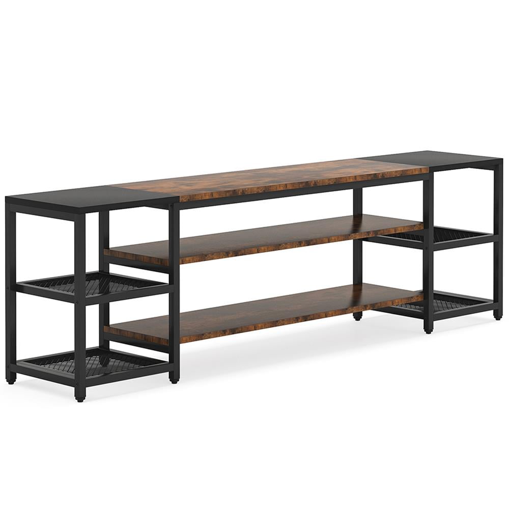 GVN TV Stand, Entertainment Center,78.7" TV Stand, 3-Tier Media Entertainment Center for TV up to 85"