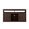thumbnail image 1 of GVN TV Stand, Entertainment Center,Farmhouse Barn door TV Media Stand Modern Entertainment Console for TV Up to 65",Espresso, 1 of 1