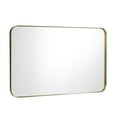 thumbnail image 1 of GVN Wall Mirrors,32 Inch x 20 Inch Metal Frame Wall-Mounted Rectangle Mirror-Golden, 1 of 1