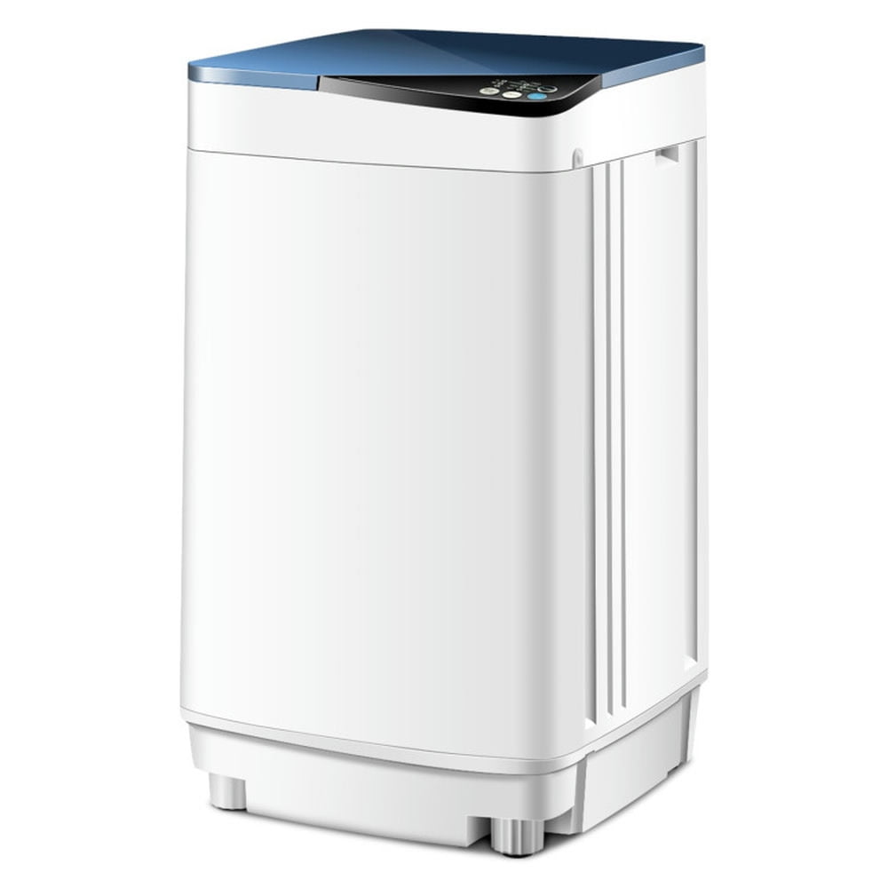 GVN Washer, Washing Machine,Laundry Machines,Full-Automatic Washing Machine with Built-in Barrel Light-Blue